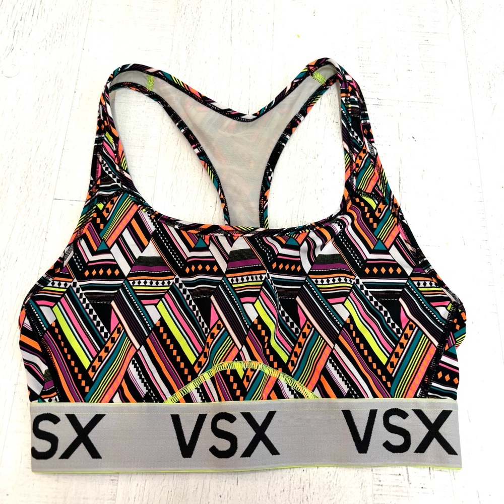 VSX Women's Geometric Colorful Size S Sports Bra Trio - Picture 4 of 13
